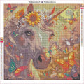 Thumbnail for Unicorn with Butterflies timanttimaalauksen liimapintainen canvas 50x50cm