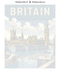 Thumbnail for Numeroitu kangas - United Kingdom Travel Poster 40x50cm