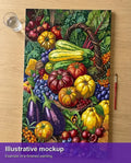 Thumbnail for Valmiin numeromaalauksen havainnekuva - Vegetables and Fruit Basket 40x70cm