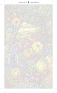 Thumbnail for Numeroitu kangas - Vegetables and Fruit Basket 40x70cm