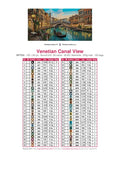 Thumbnail for Venetian Canal View timanttimaalauksen värikartta – 60 DMC-väriä