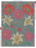 Thumbnail for Victorian Botanical timanttimaalauksen liimapintainen canvas 60x80cm