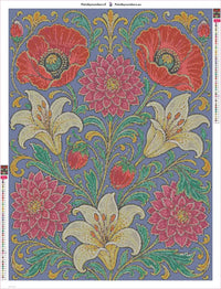 Thumbnail for Victorian Botanical timanttimaalauksen liimapintainen canvas 60x80cm