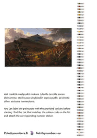 Thumbnail for Värikartta ja ohjeet - View of Schroon Mountain Essex County New York After a Storm 70x40cm