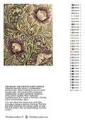 Thumbnail for Värikartta ja ohjeet - Vintage Floral Pattern 40x50cm