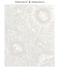 Thumbnail for Numeroitu kangas - Vintage Floral Pattern 40x50cm