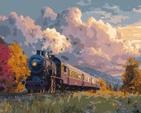 Thumbnail for Vintage Locomotive 40x50cm - Rajoitettu erä