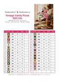 Thumbnail for Vintage Vanity Floral Still Life timanttimaalauksen värikartta – 29 DMC-väriä
