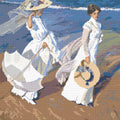 Thumbnail for Walk on the Beach by Sorolla, 50x50 cm timanttimaalaus – lopullisen kuvion esikatselu
