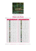 Thumbnail for Water Lily Pond timanttimaalauksen värikartta – 30 DMC-väriä