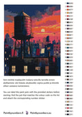 Thumbnail for Värikartta ja ohjeet - Water Tower at Sunset 40x50cm
