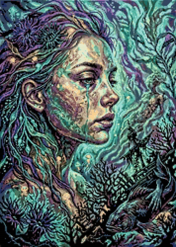 Timanttikuvio - Weeping Woman