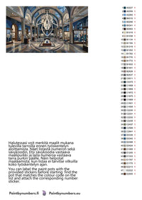 Thumbnail for Värikartta ja ohjeet - Whale Skeleton in Museum 70x40cm
