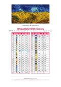 Thumbnail for Wheatfield With Crows timanttimaalauksen värikartta – 35 DMC-väriä