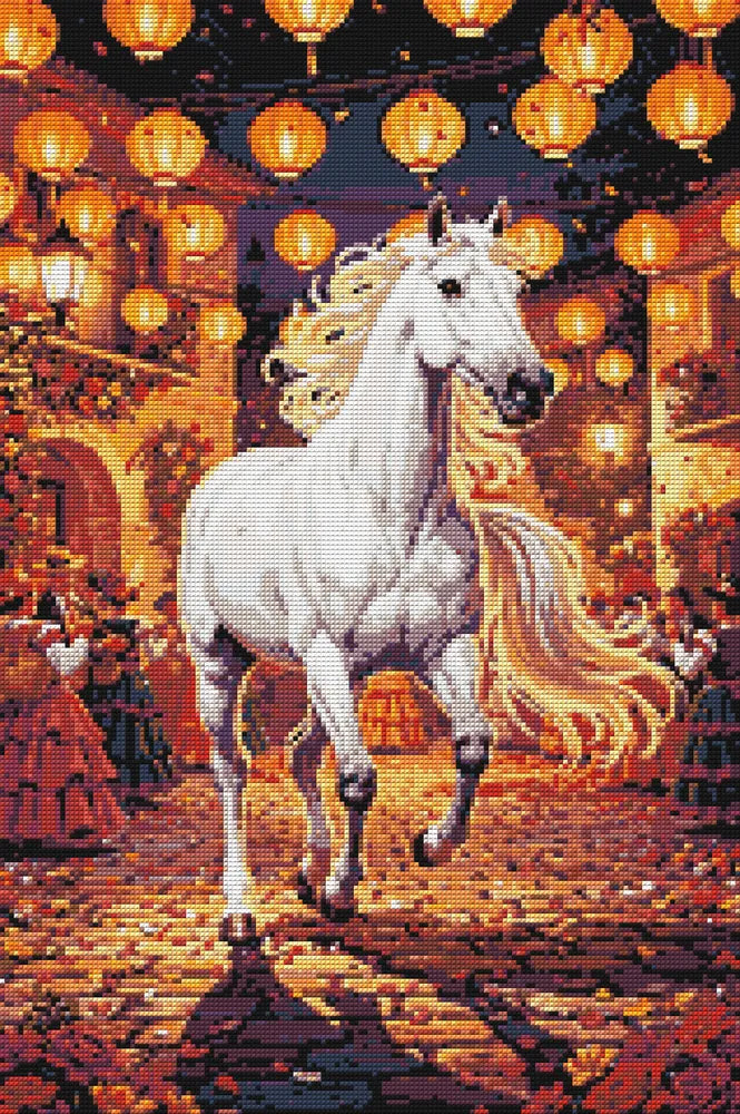 Timanttikuvio - White Horse in Festival