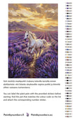 Thumbnail for Värikartta ja ohjeet - White Horse in Lavender Field 40x60cm