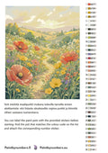 Thumbnail for Värikartta ja ohjeet - Wildflower Meadow Path 40x50cm