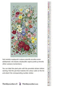 Thumbnail for Värikartta ja ohjeet - Wildflowers Birds and Butterflies 40x80cm
