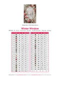 Thumbnail for Winter Window timanttimaalauksen värikartta – 39 DMC-väriä