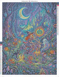 Thumbnail for Witch on Goat timanttimaalauksen liimapintainen canvas 60x80cm