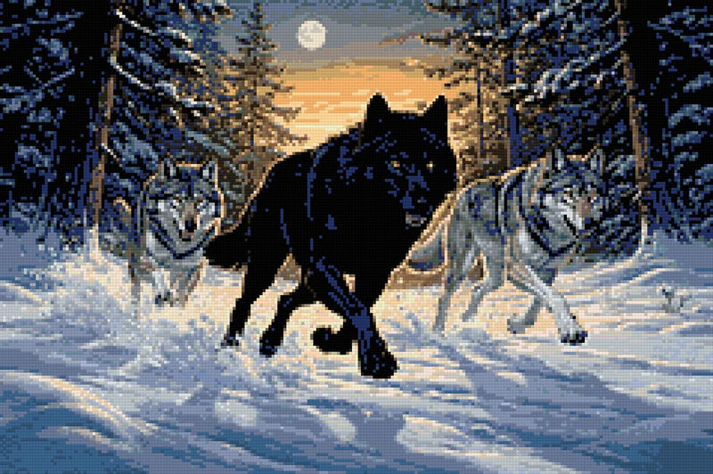 Susilauma timanttimaalaus esikatselu – valmis timanttityö