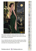 Thumbnail for Värikartta ja ohjeet - Woman in Green Dress 40x60cm