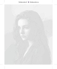 Thumbnail for Numeroitu kangas - Woman in Shadow Portrait 40x50cm