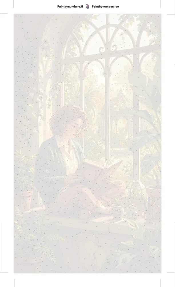 Numeroitu kangas - Woman Reading by Window 40x70cm
