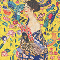 Thumbnail for Woman with a Fan by Klimt, 50x50 cm timanttimaalaus – lopullisen kuvion esikatselu