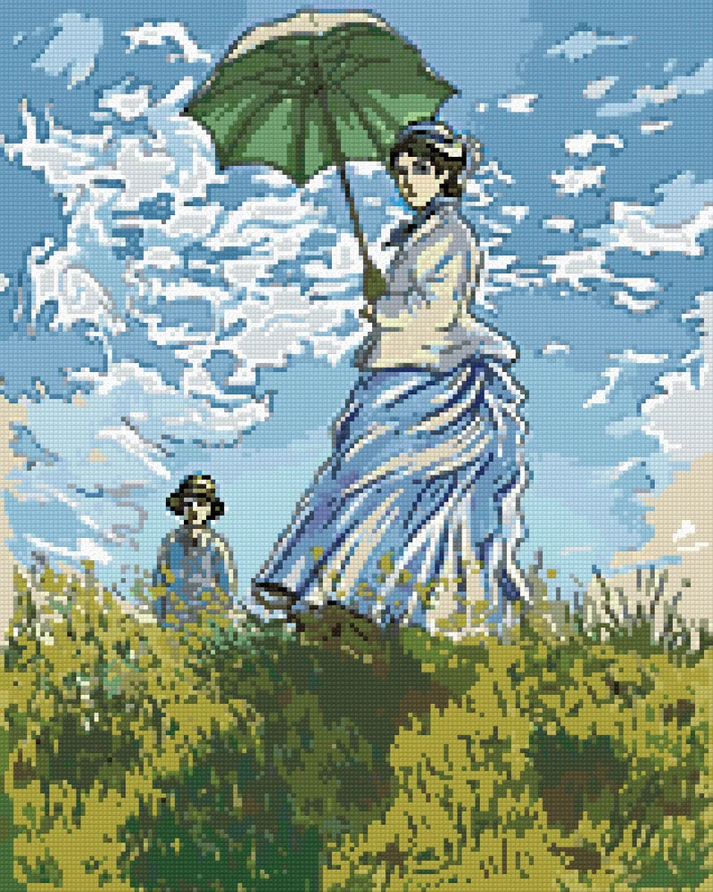 Timanttikuvio - Woman With A Parasol