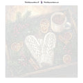 Thumbnail for Numeroitu kangas - Wool Mittens and Tea Tray 50x50cm
