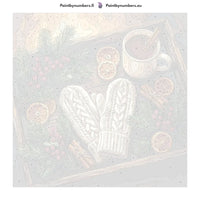 Thumbnail for Numeroitu kangas - Wool Mittens and Tea Tray 50x50cm