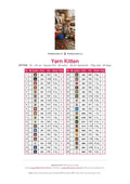 Thumbnail for Yarn Kitten timanttimaalauksen värikartta – 38 DMC-väriä