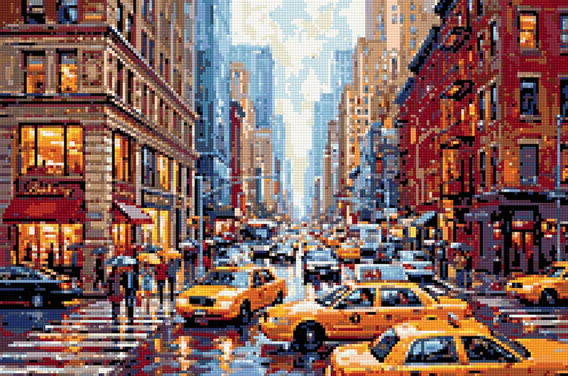 Timanttikuvio - Yellow Cabs