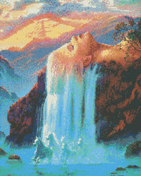 Thumbnail for Whispering Waterfalls 40x50cm - Timanttimaalaus