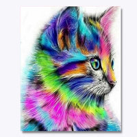 Thumbnail for Colorful Feline 30x40cm - Timanttimaalaus