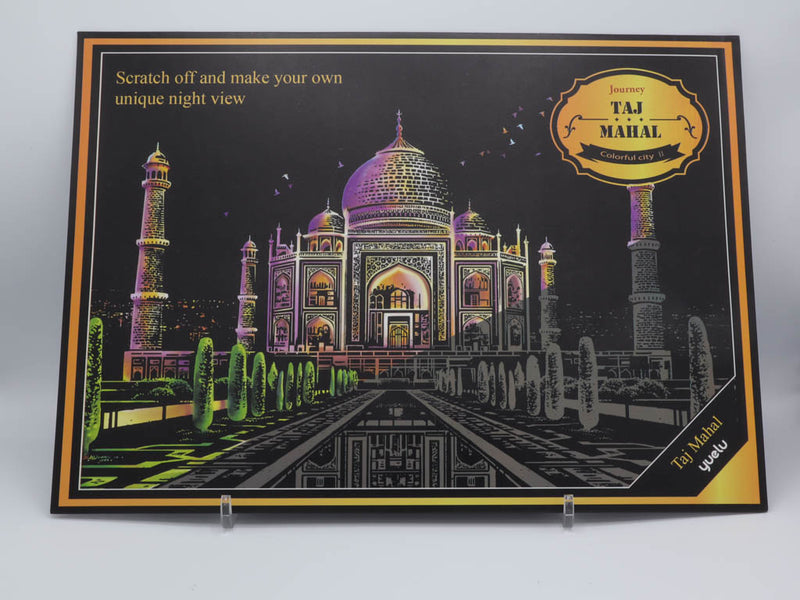 Taj Mahal -raaputuskuva pakkauksessaan