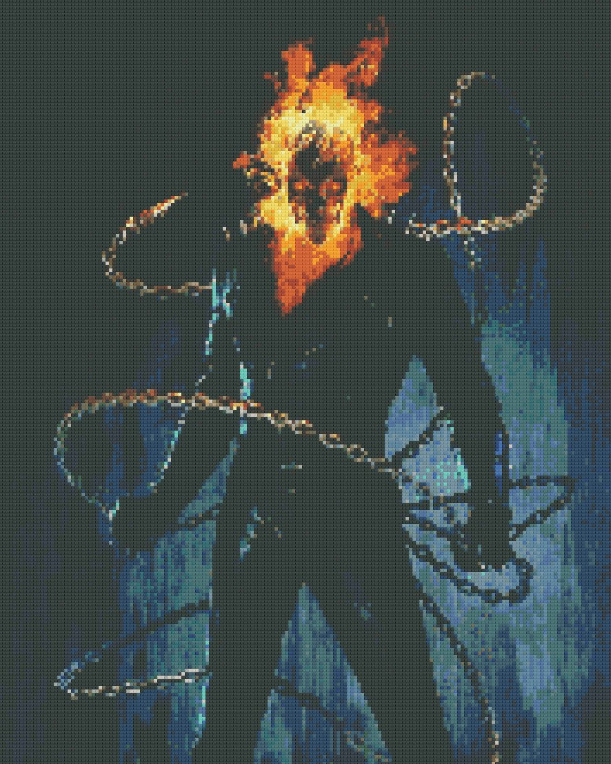 Ghost Rider 30x40cm - Timanttimaalaus