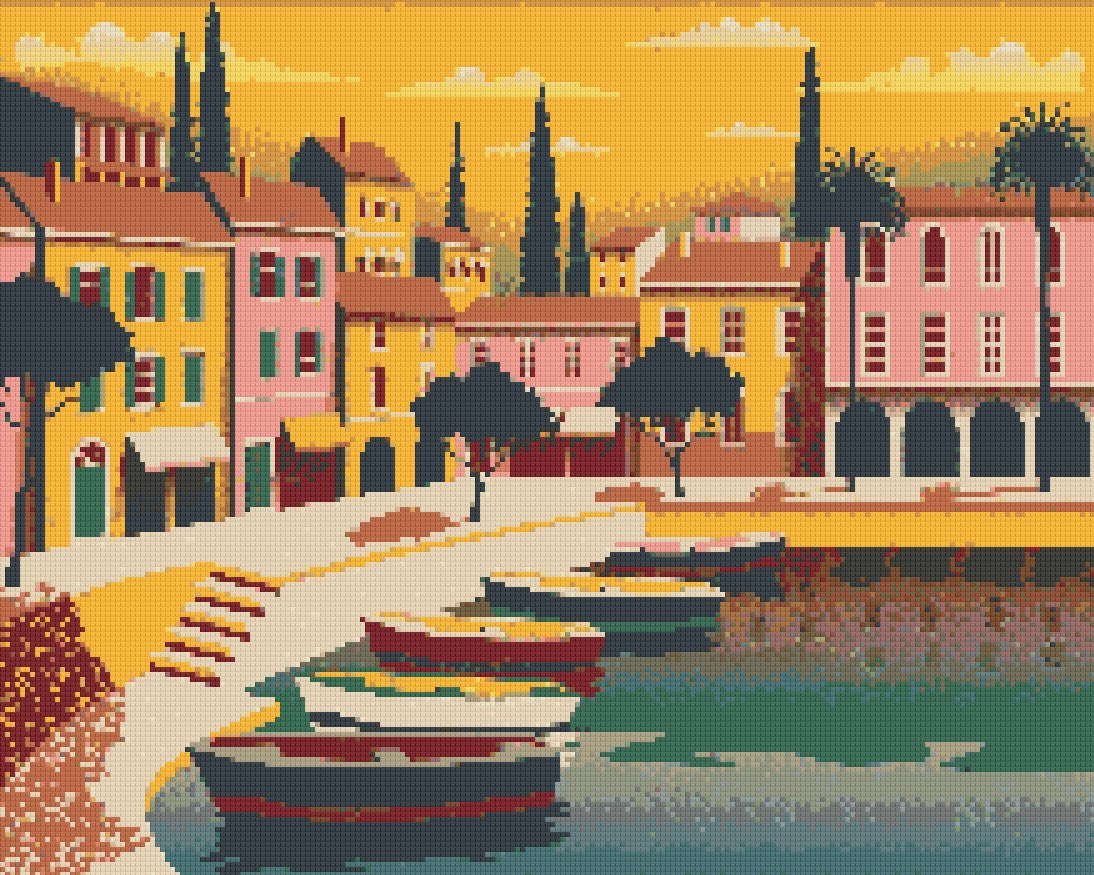 Harbor Holiday 40x50cm - Timanttimaalaus