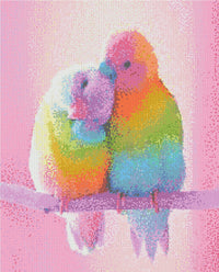 Thumbnail for Lovebirds Forever 40x50cm - Timanttimaalaus