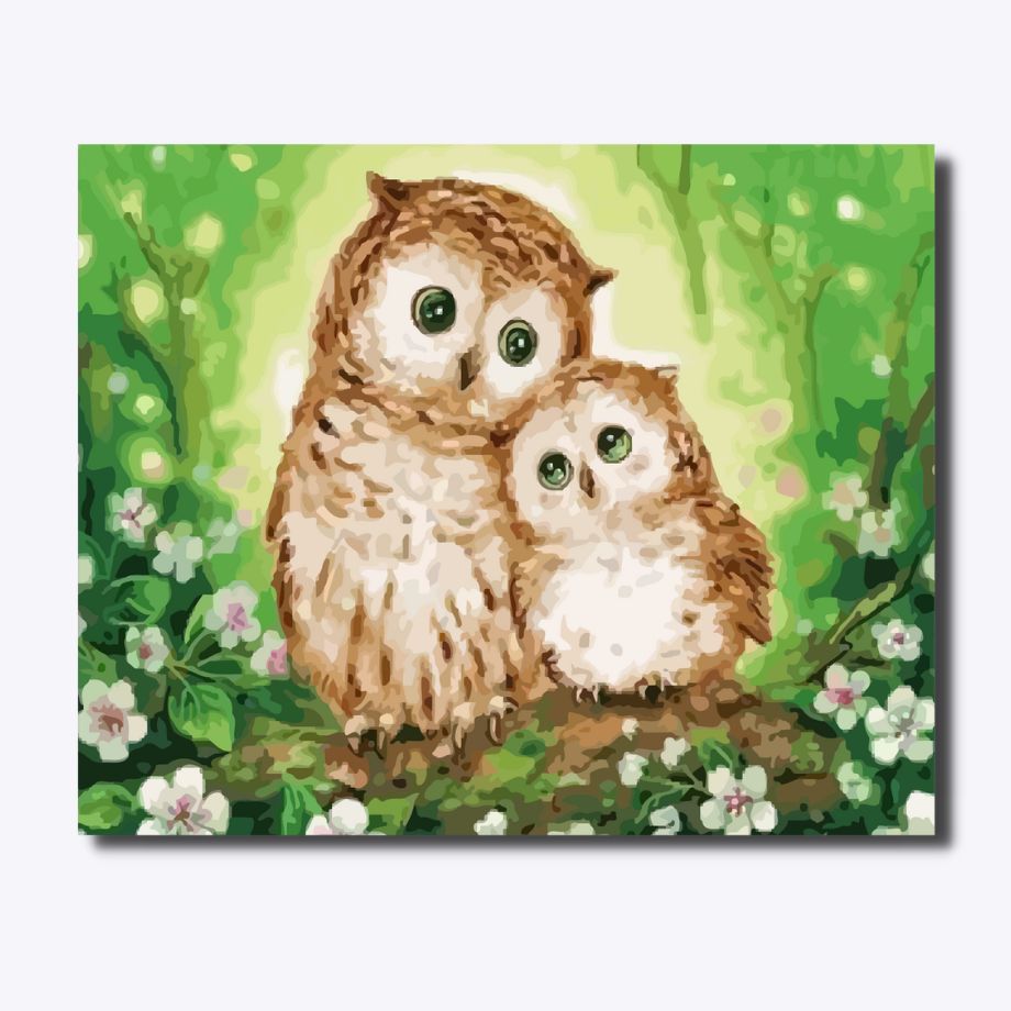 Loving Owls - Paint By Numbers