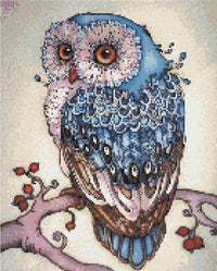 Thumbnail for Blue Pearl Owl 30x40cm - Timanttimaalau