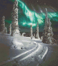 Thumbnail for Arctic Aurora 40x50cm - Timanttimaalaus