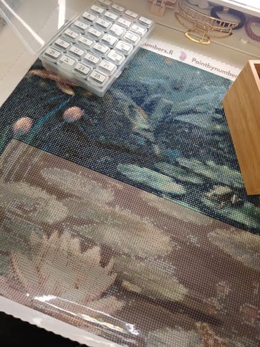 Valmis Frog Lake -timanttimaalaus asiakkaan kotona